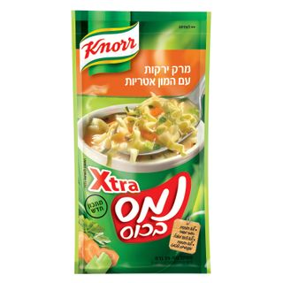 נמס בכוס אקסטרה -מרק ירקות עם המון אטריות