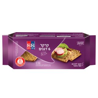 קרקר משפחתי 6 דגנים