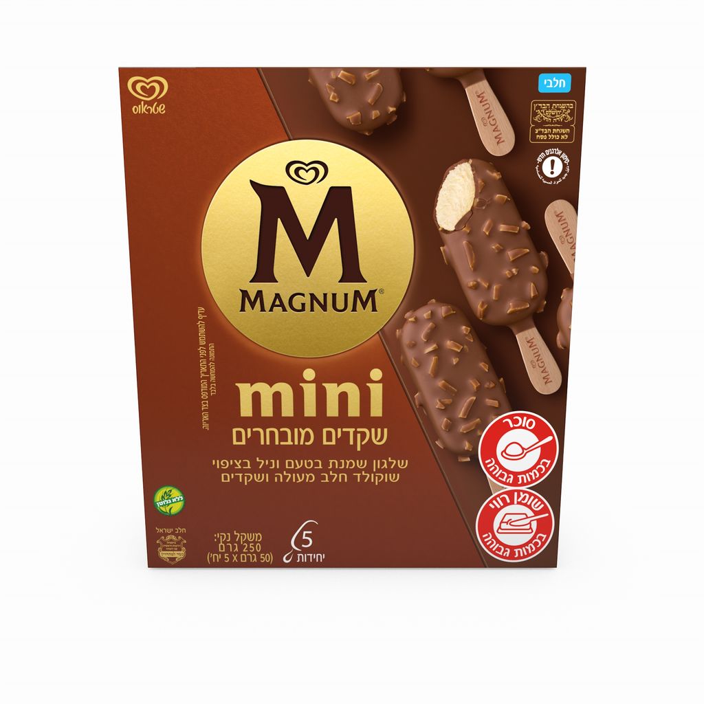 מאגדת מיני מגנום שקדים מ