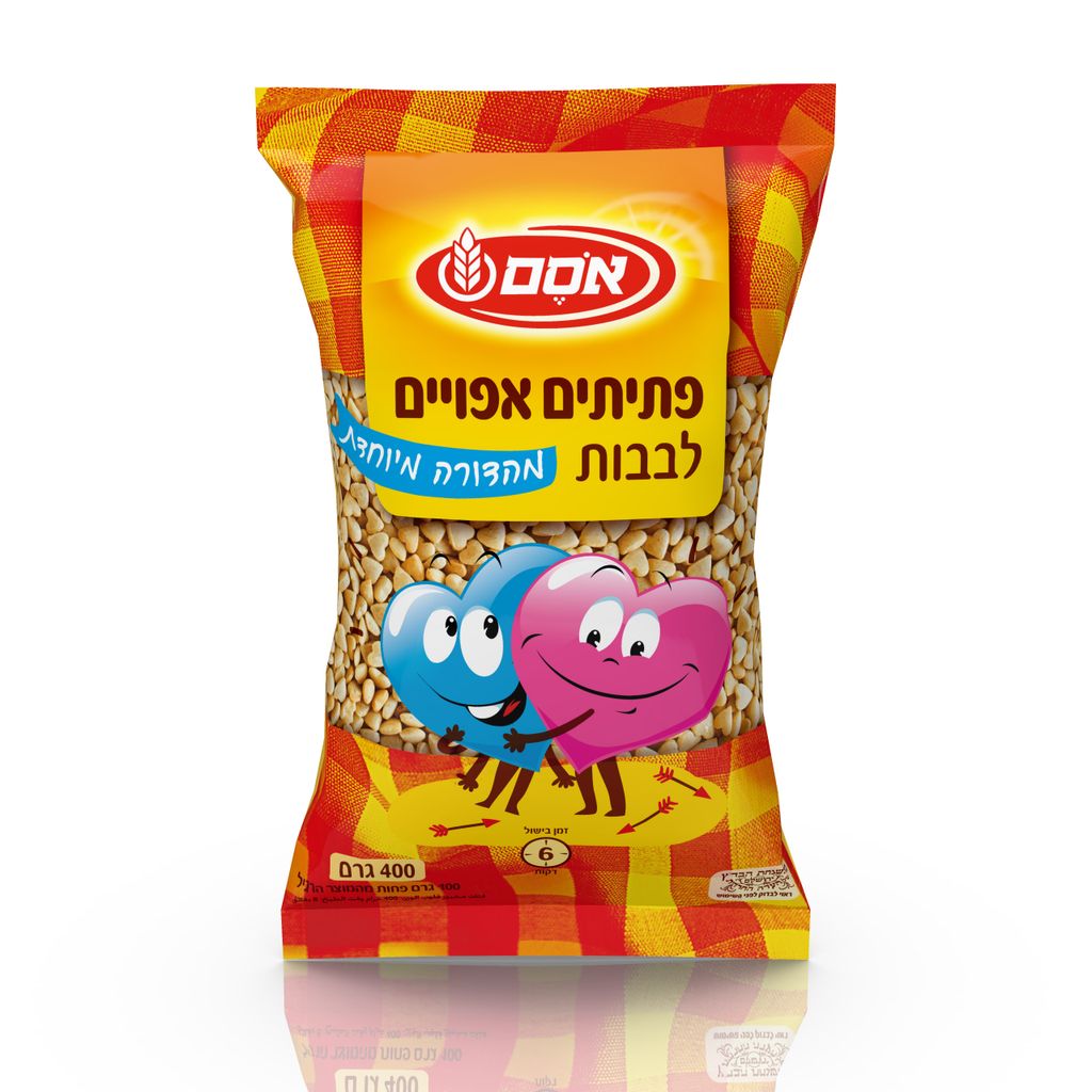 אסם פתיתים לבבות מהדורה 12*400ג