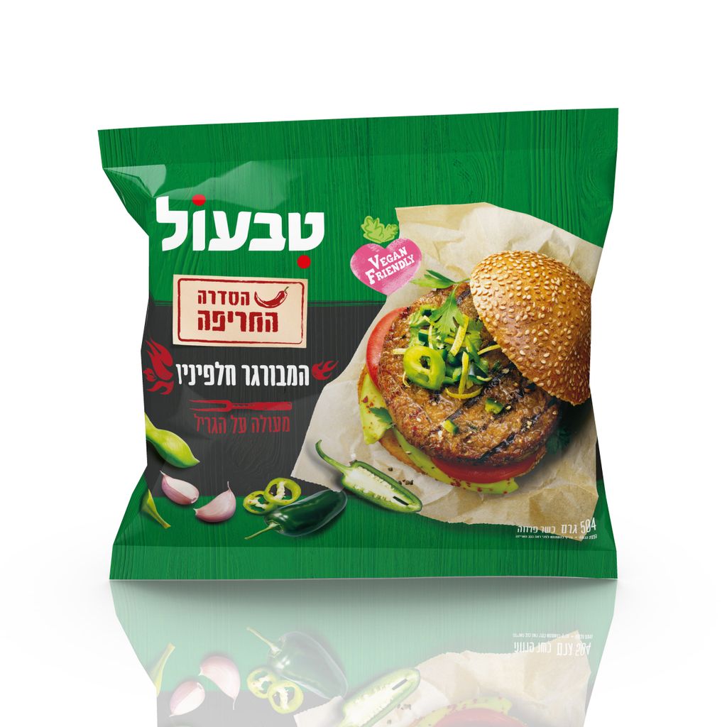טבעול המבורגר חריף טבעוני 6*504גרם