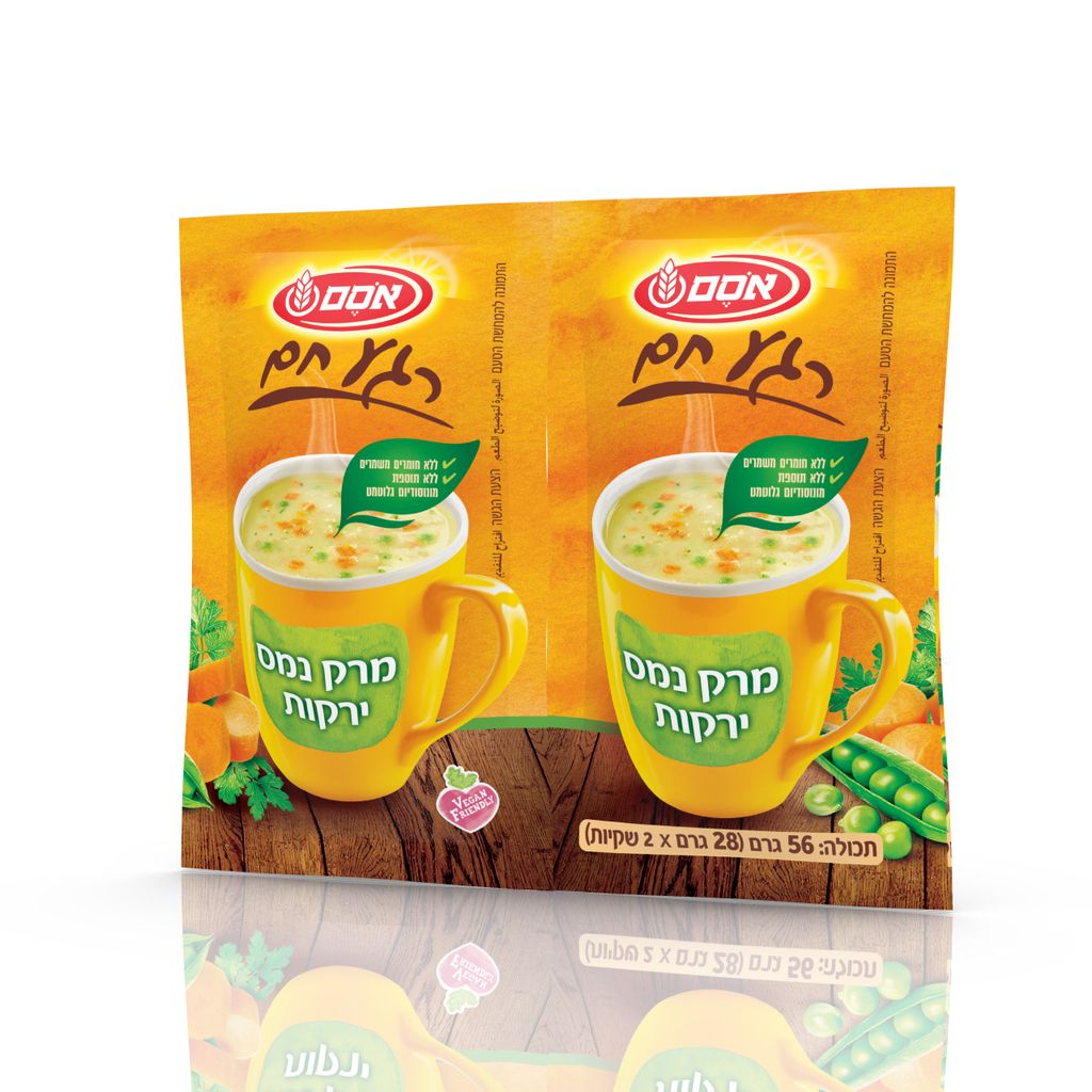 אסם זוג מרק נמס ירקות בדצ חדש 10*56גרם