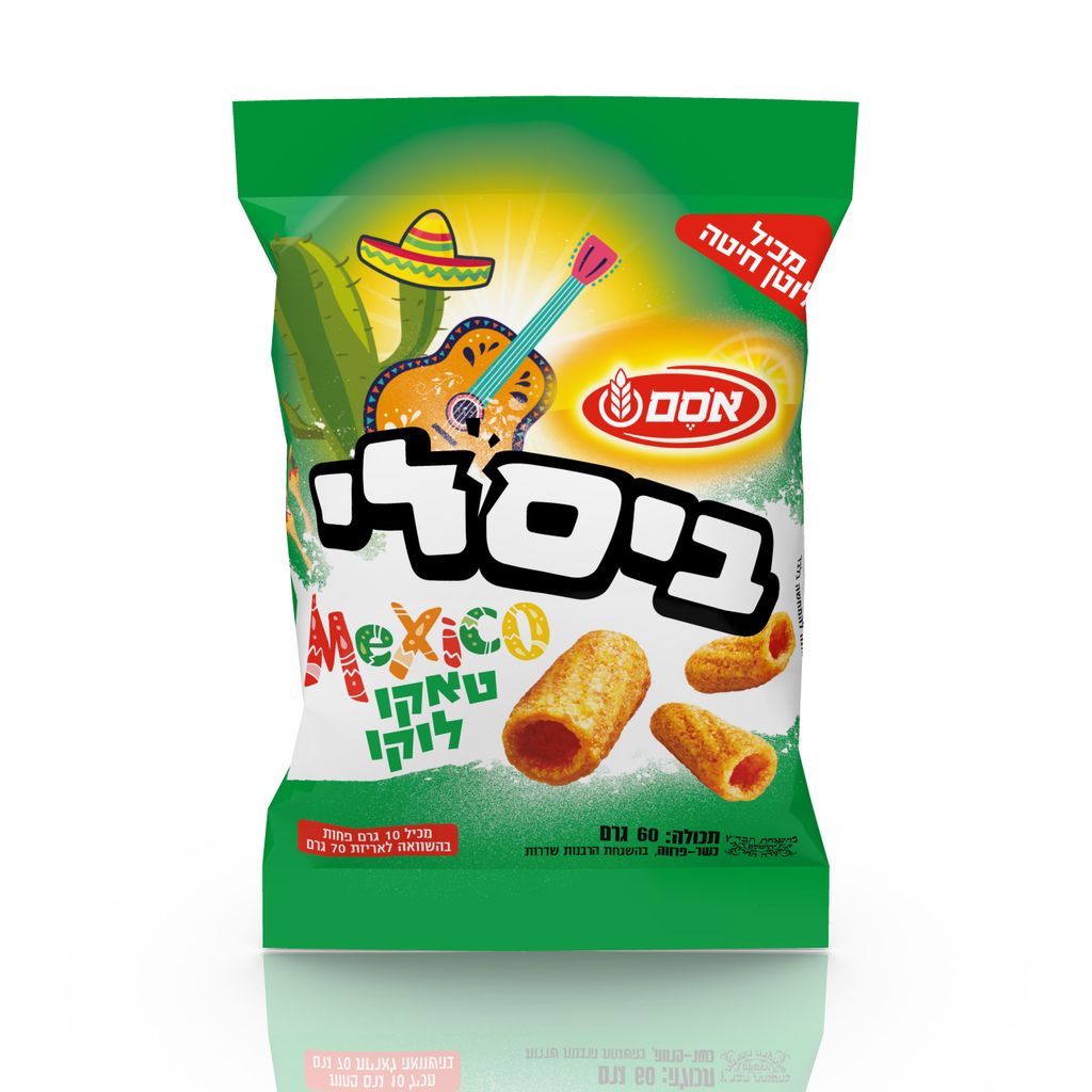 ביסלי טאקו מקסיקו 24*60גרם