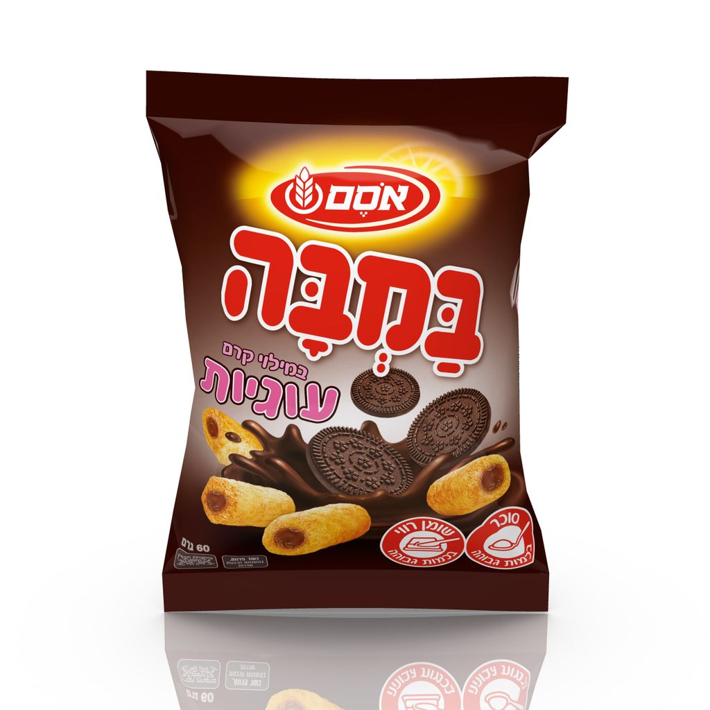 במבה במילוי קרם עוגיות 36*60גרם
