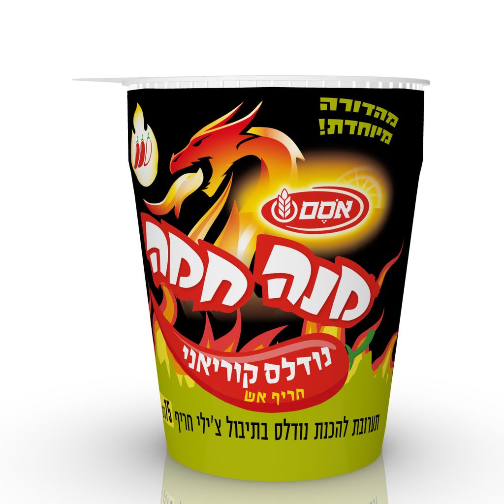 מנה חמה נודלס קוריאני חריף 75 גרם