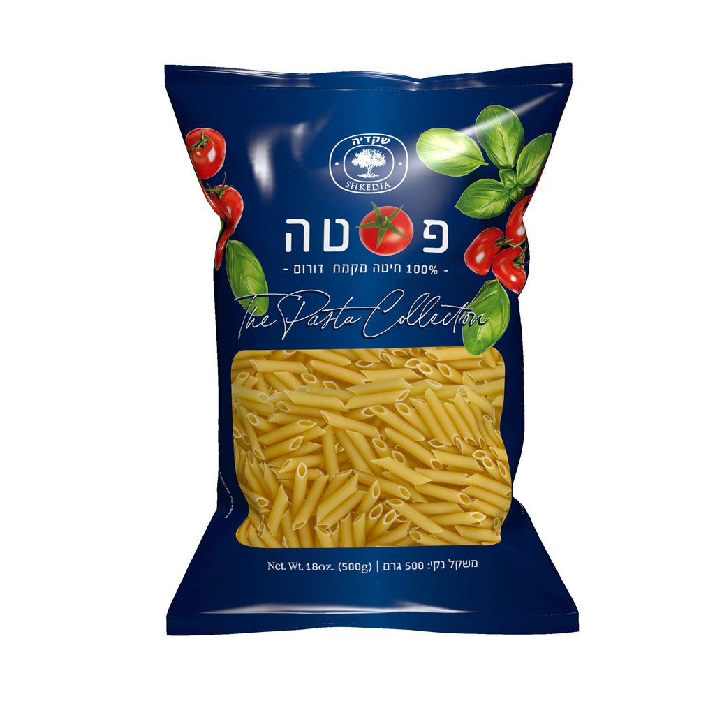פסטה צינורות 500 ג' שקדיה