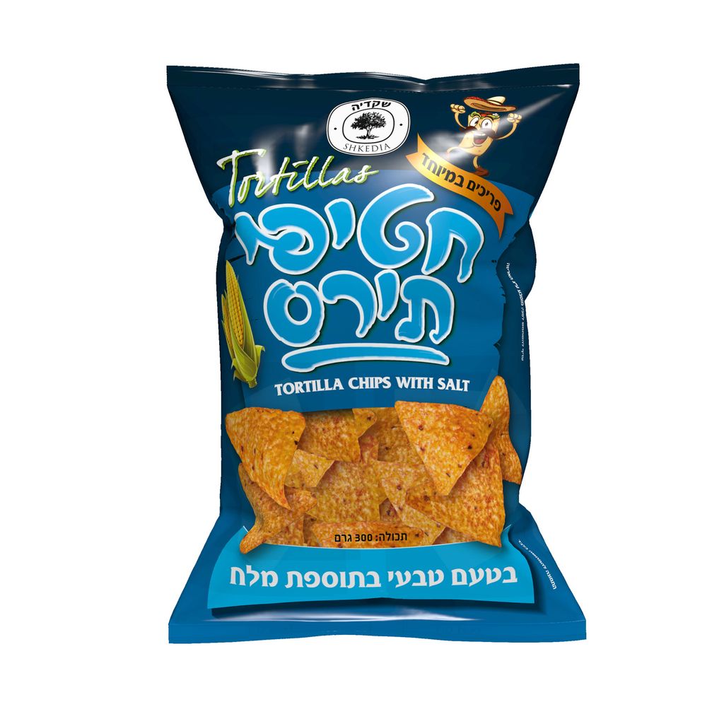 חטיפי תירס טורטיה בטעם טבעי 300 גר