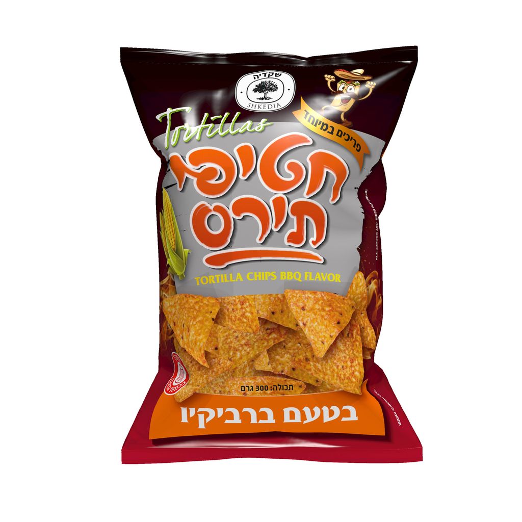 חטיפי תירס טורטיה בטעם ברביקיו 300 גר