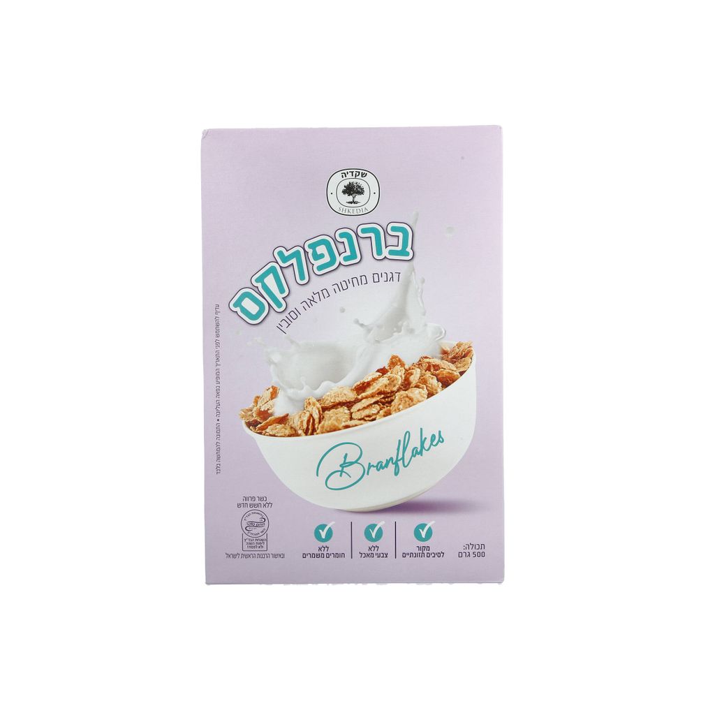 ברנפלקס דגנים מחיטה מלאה וסובין 500 גר