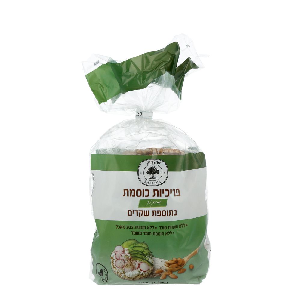 פריכיות כוסמת דקות התוספת שקדים 90 גר'