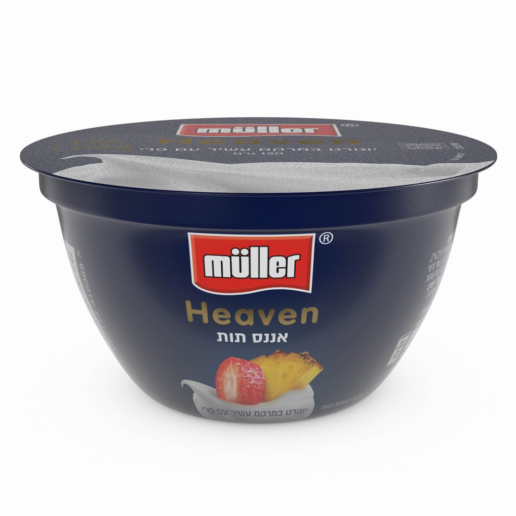 יוגורט Muller Heaven עם תות אננס