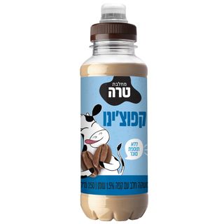 משקה חלב אייס קפוצ'ינו