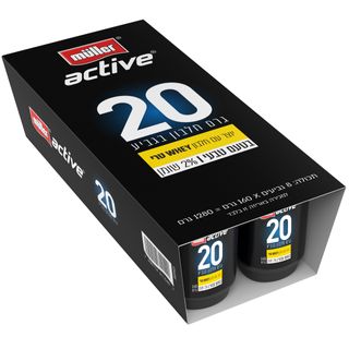 מאגדת שמינייה Muller Active טבעי 2% שומן 20 גרם חלבון