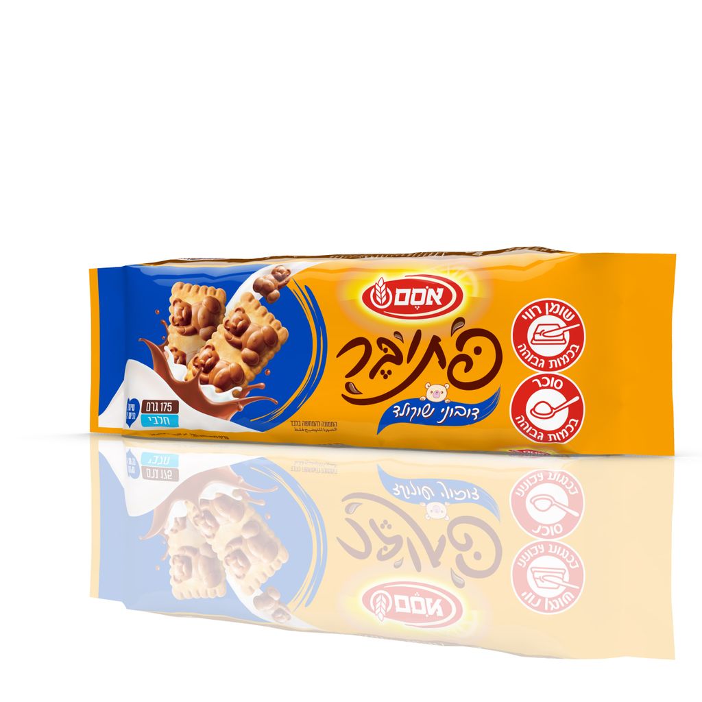 אסם פתיבר דובי שוקולד 175 גרם