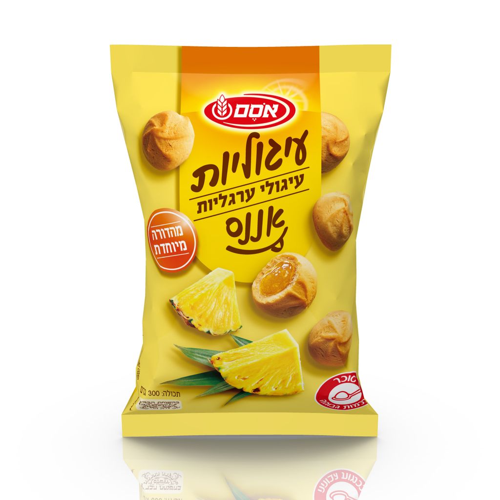 עיגוליות אננס 12*300גרם