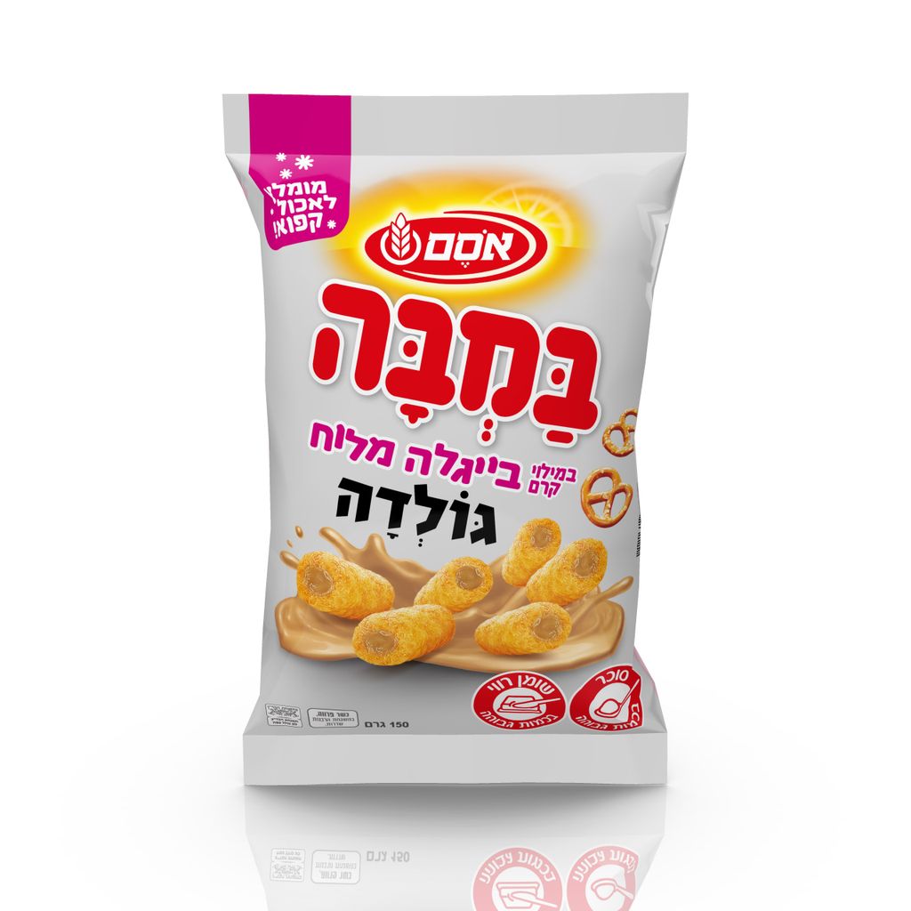 במבה במילוי קרם בייגלה 24*150גרם