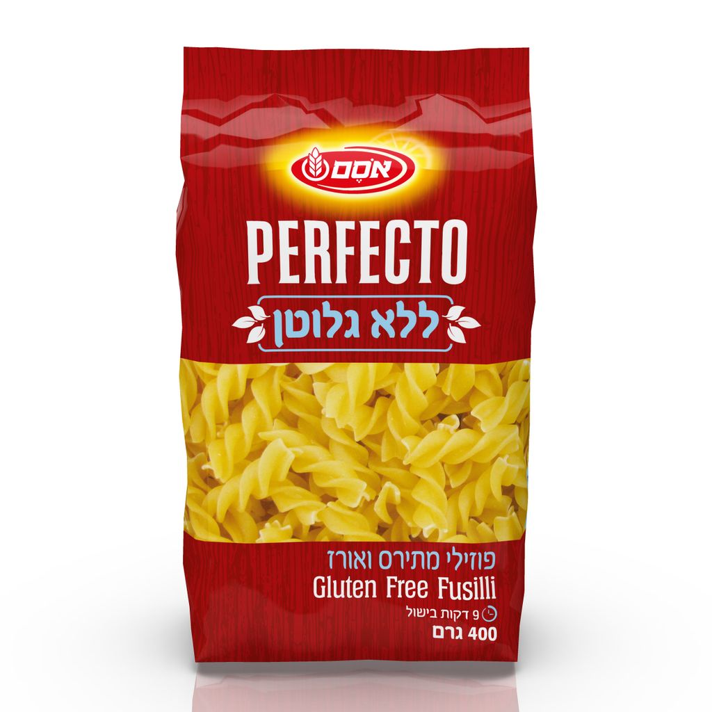 פרפקטו פסטה ספירלי ללא גלוטן 9*400גרם