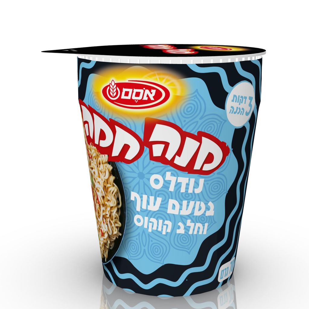 מנה חמה נודלס בטעם עוף וחלב קוקוס6 6*70ג