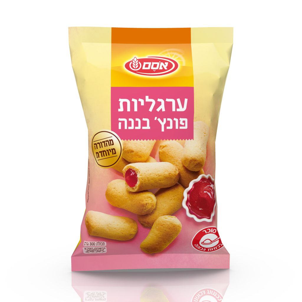 ערגליות פונץ בננה 12*300גרם