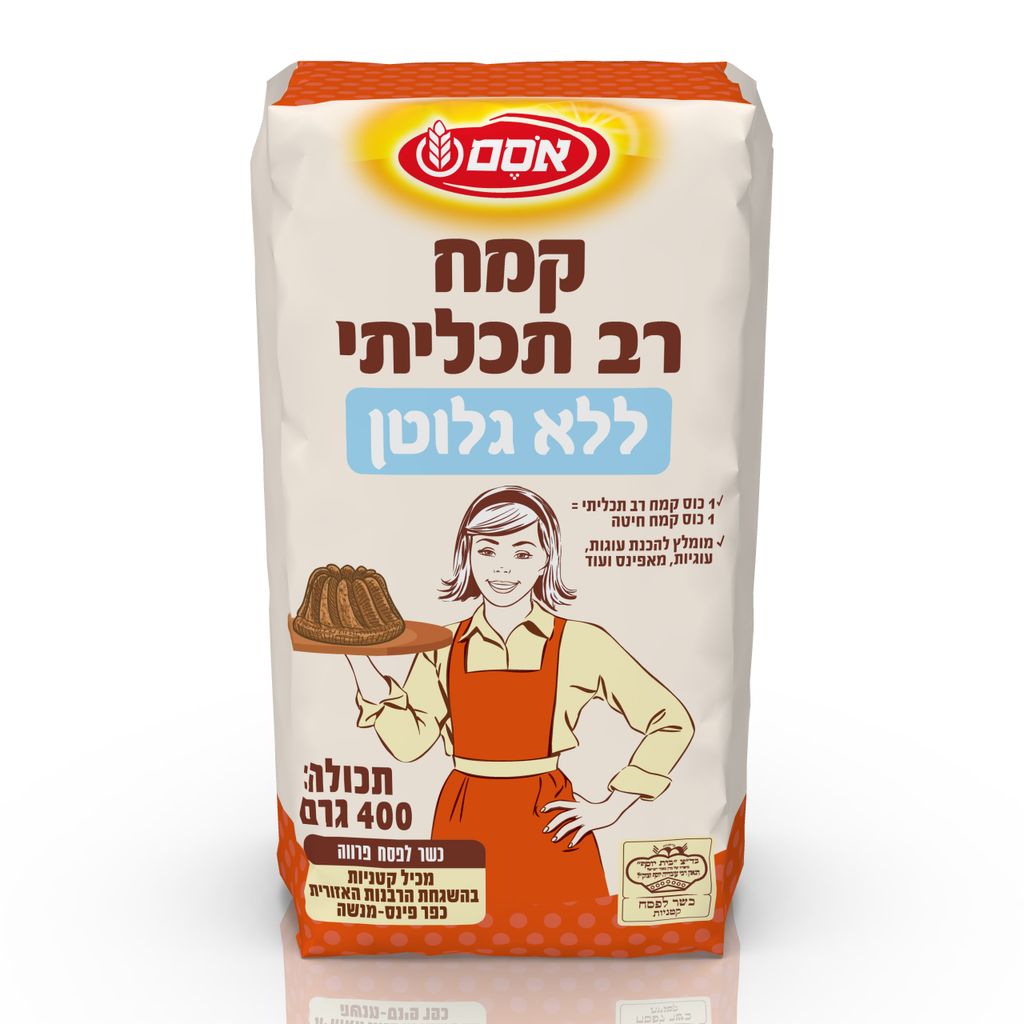 אסם קמח רב תכליתי ללא גלוטן כלפ12*400גרם