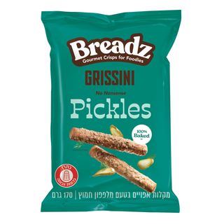 Breadz מקלות גריסני אפויים בטעם מלפפון חמוץ 170ג'