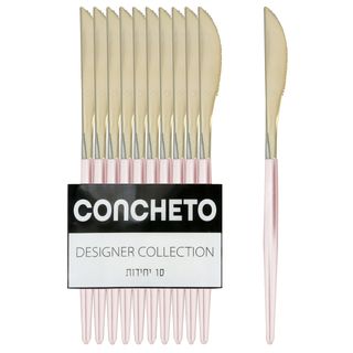 סכין קונצ'טו (10יח') ורוד זהב CONCHETO