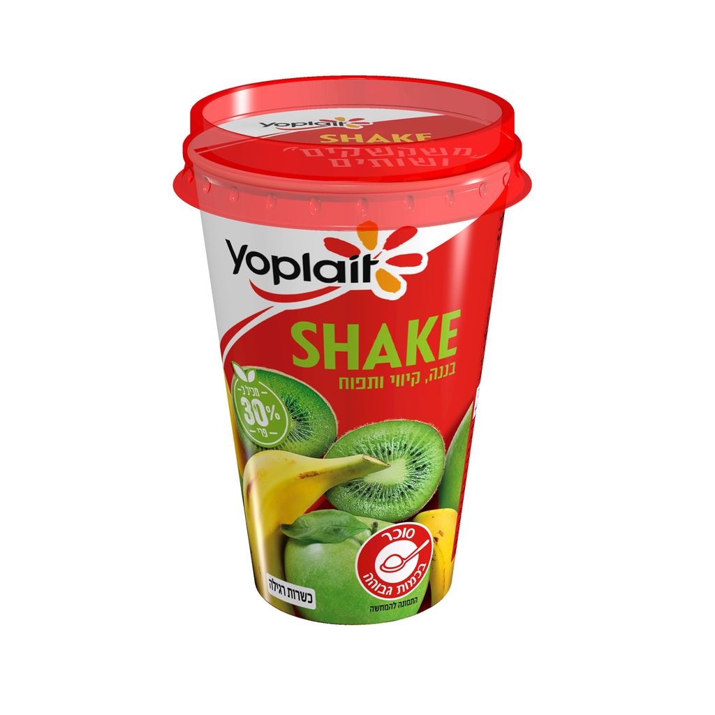 יופלה SHAKE בננה, קיווי, תפוח
