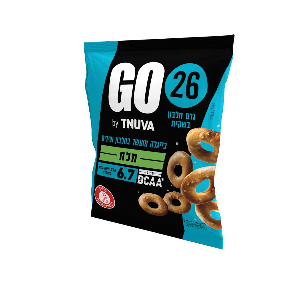 בייגלה GO עם מלח מעושר בחלבון 25 גרם