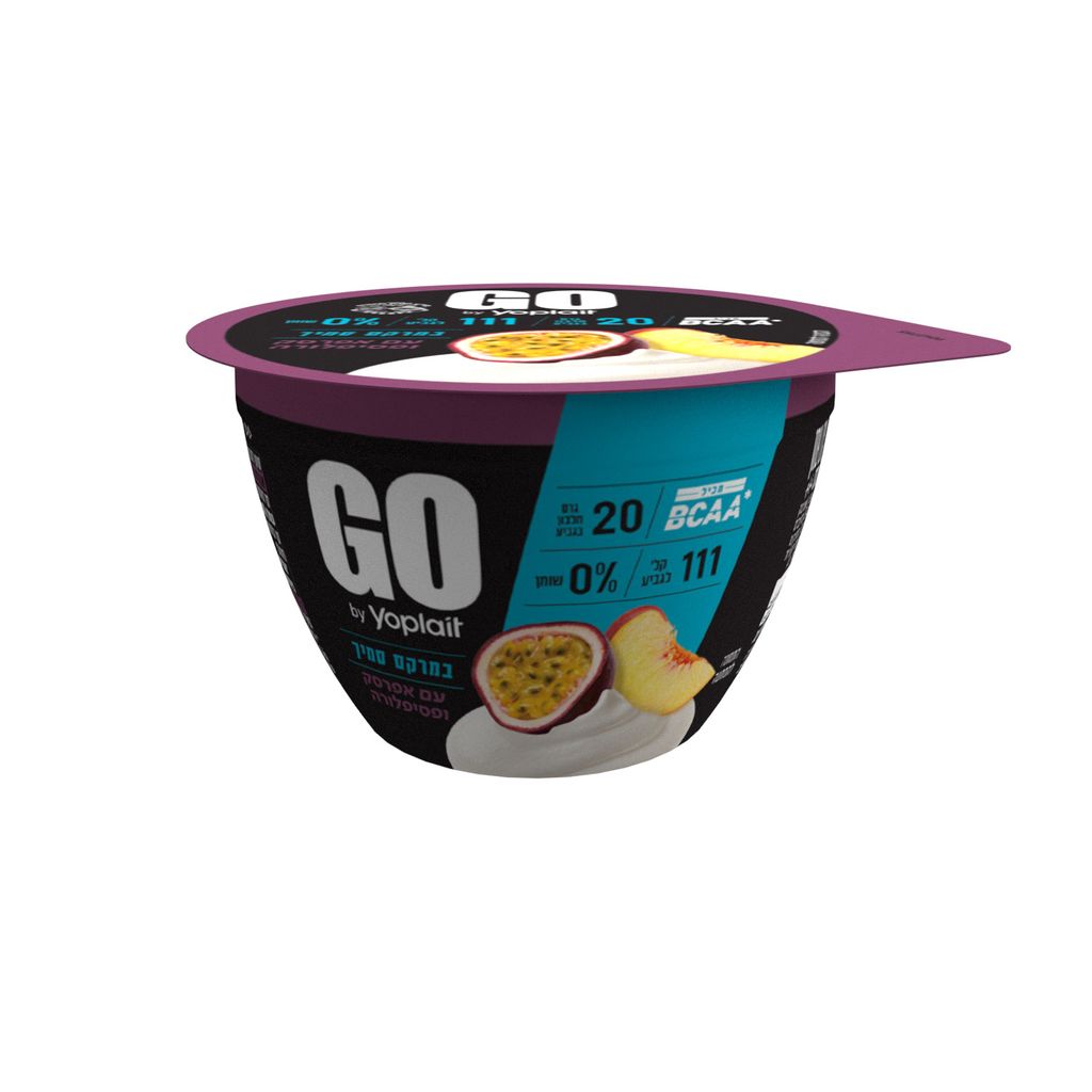 יוגורט גו סמיך עם אפרסק פסיפלורה 0% שומן