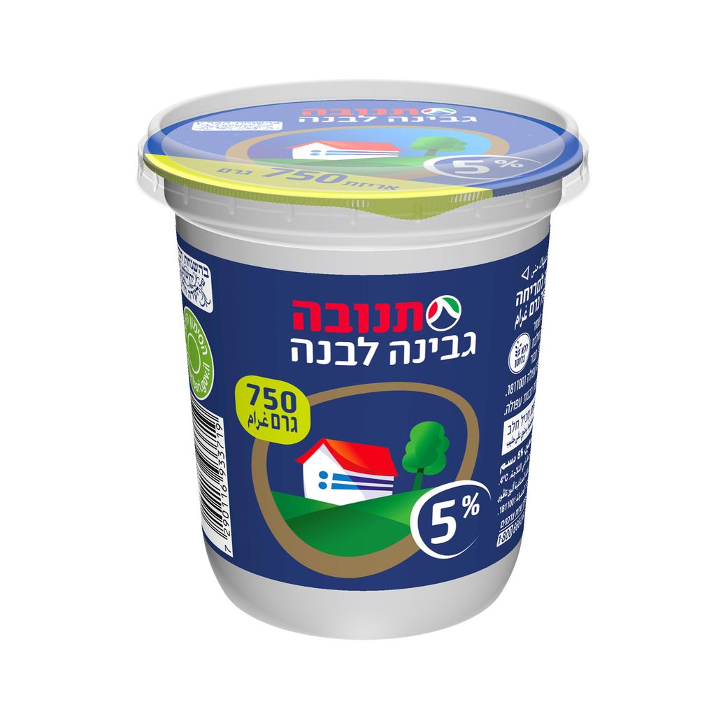 גבינה למריחה 5% 750ג' תנובה