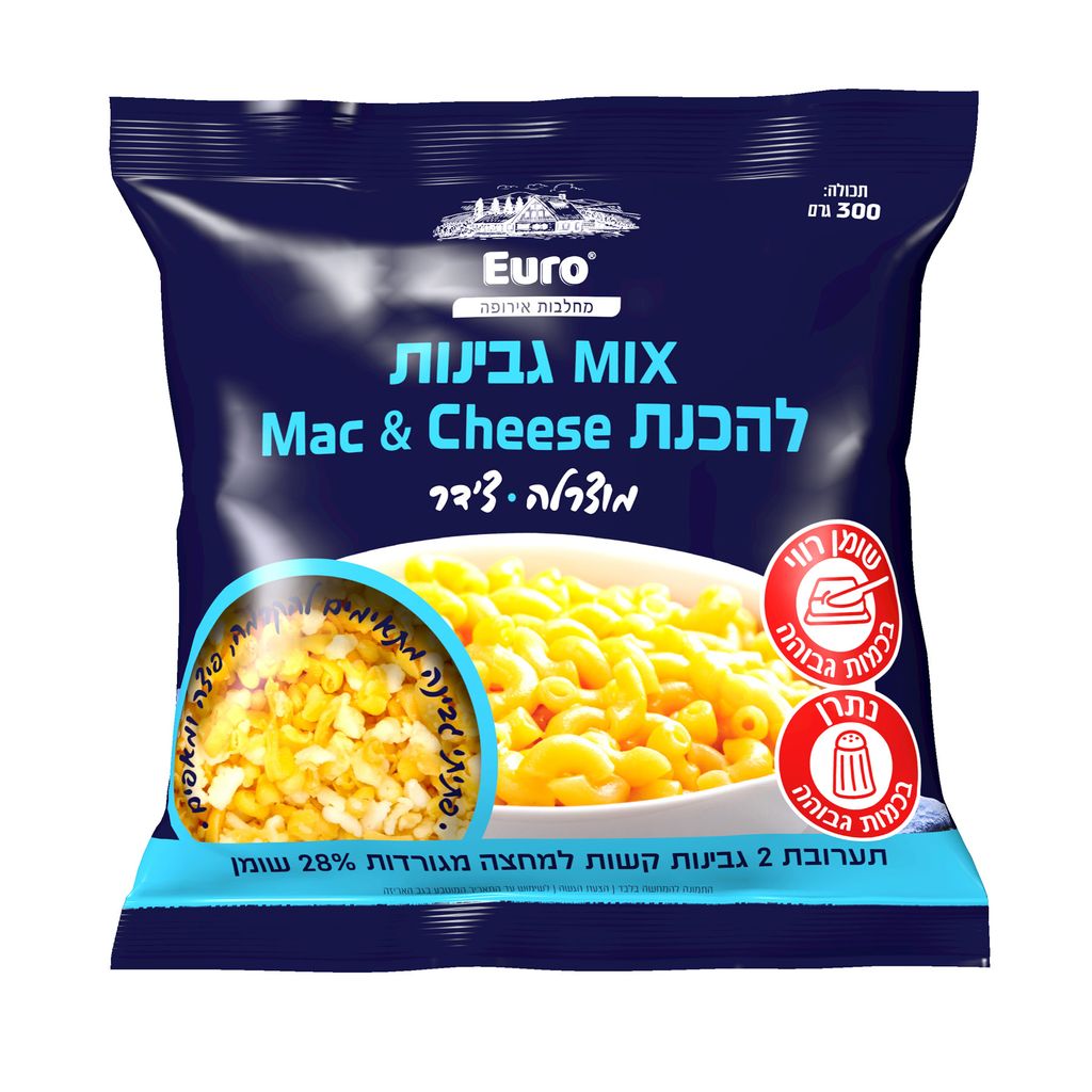 תערובת גבינות למק אנד צ'יז 300 גרם