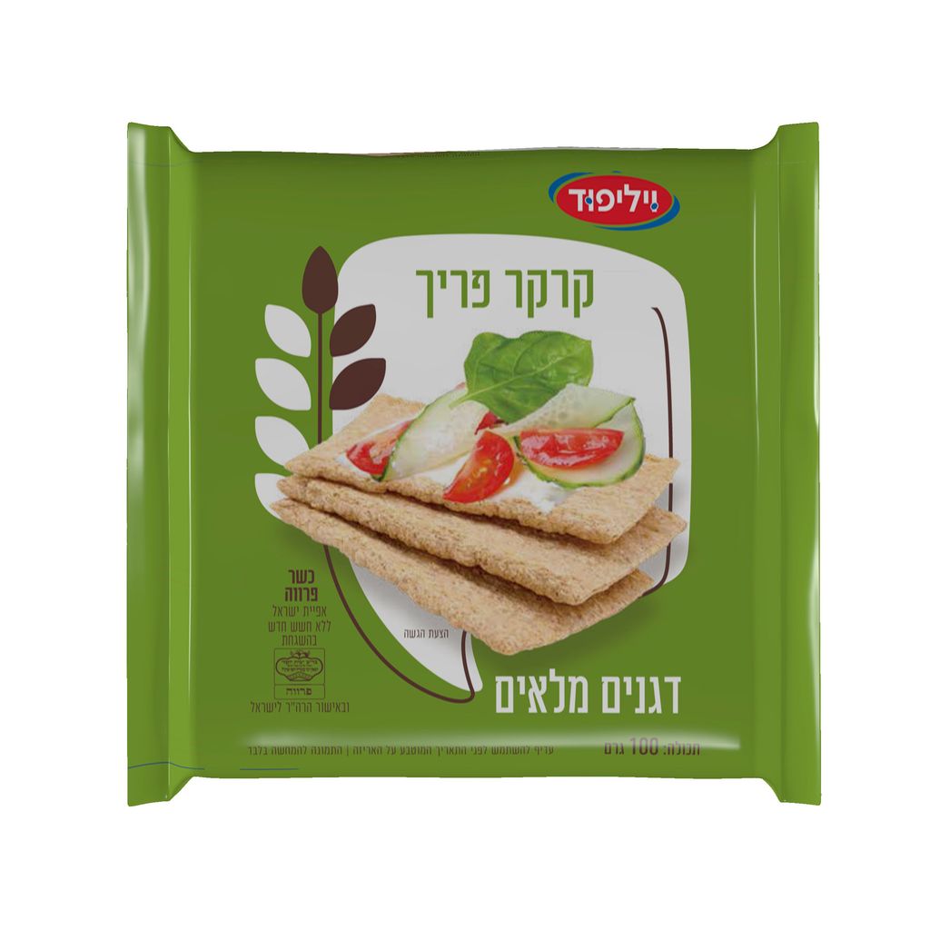 פתית קרקר פריך דגנים מלאים וילי פוד