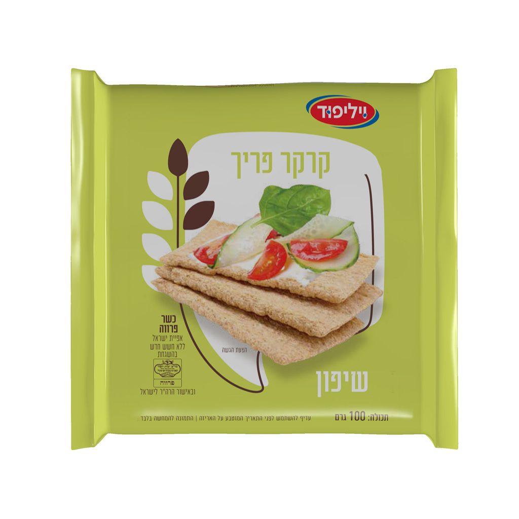 פתית קרקר פריך שיפון 100 וילי פוד