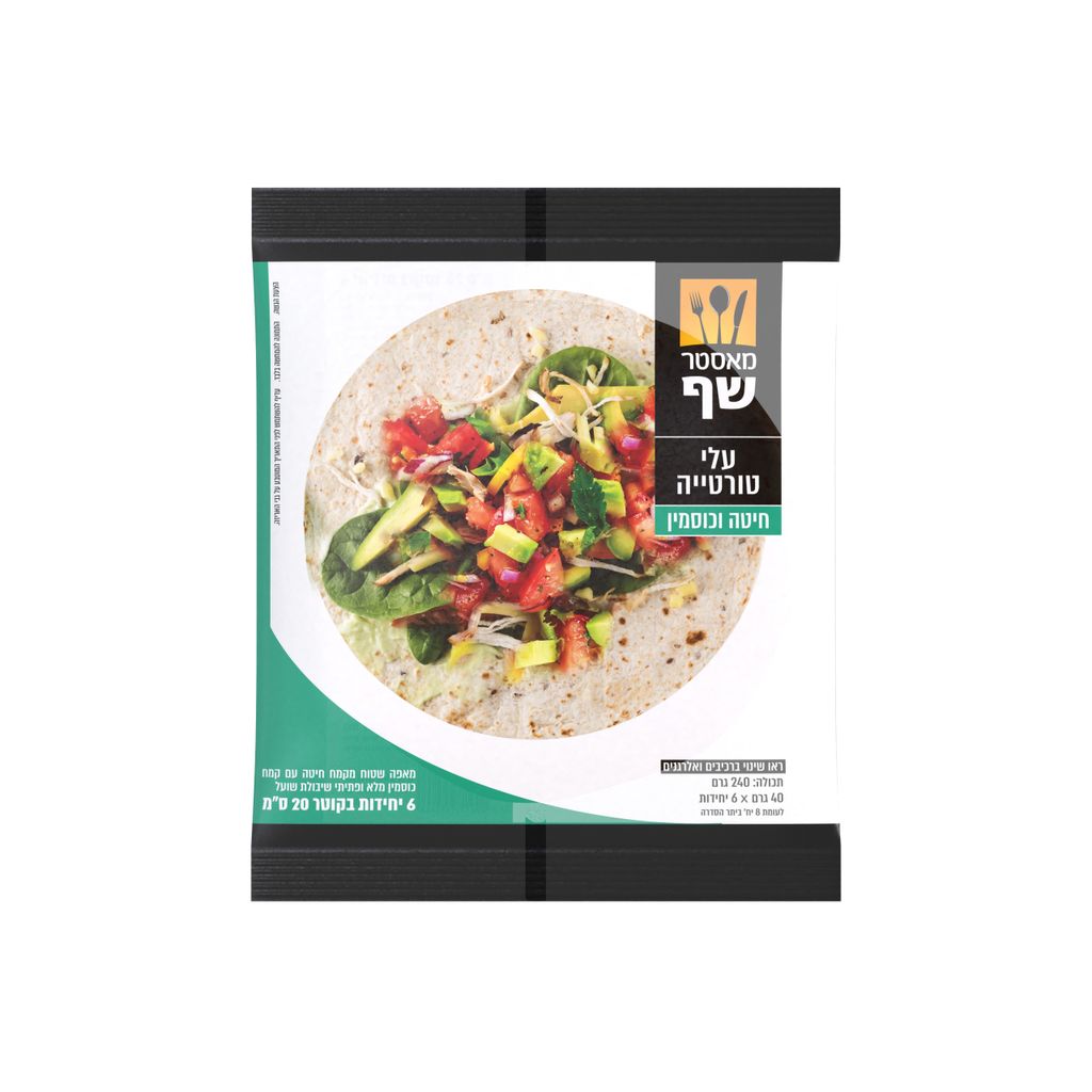 טורטיה כוסמין מאסטר שף 240 גר`
