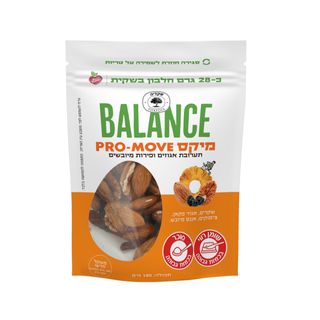 מיקס PRO-MOVE תערובת אגוזים ופירות מיובשים