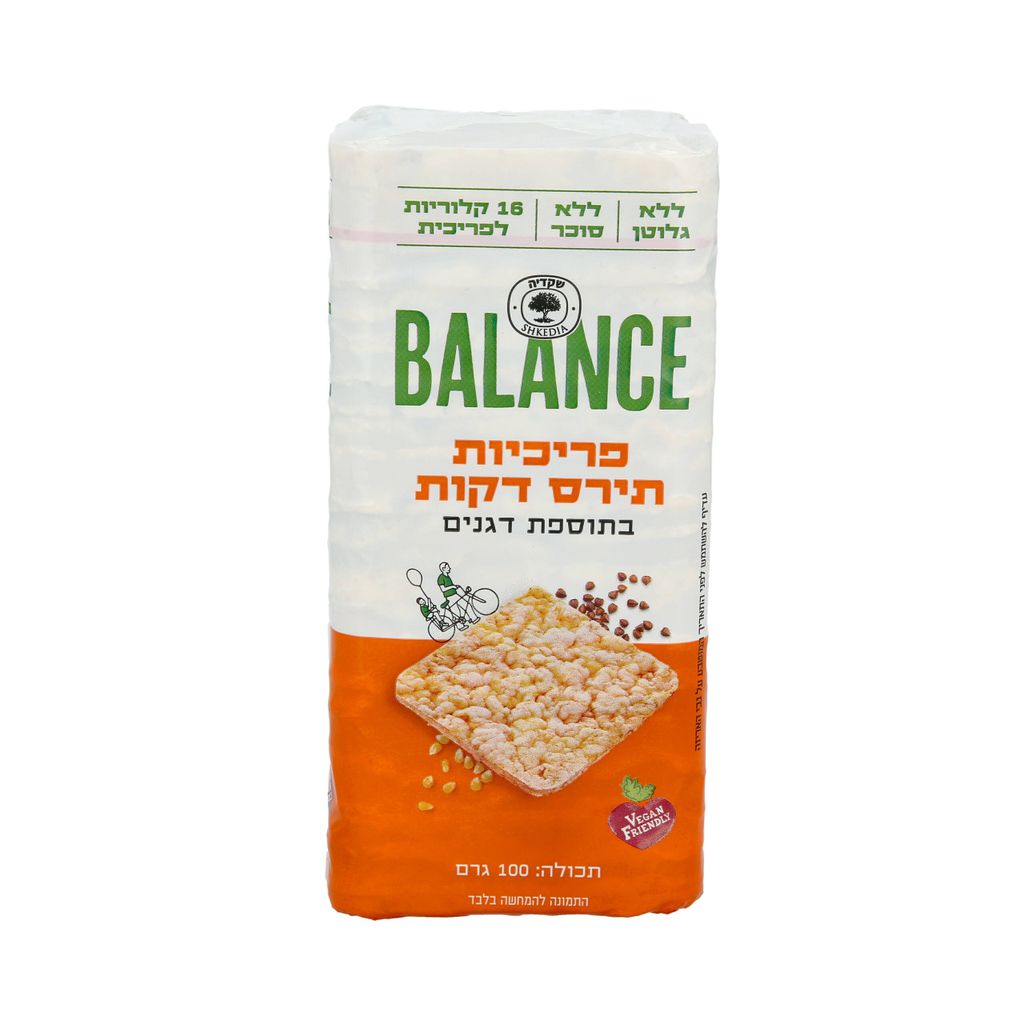 פריכיות תירס דגנים 100 גרם