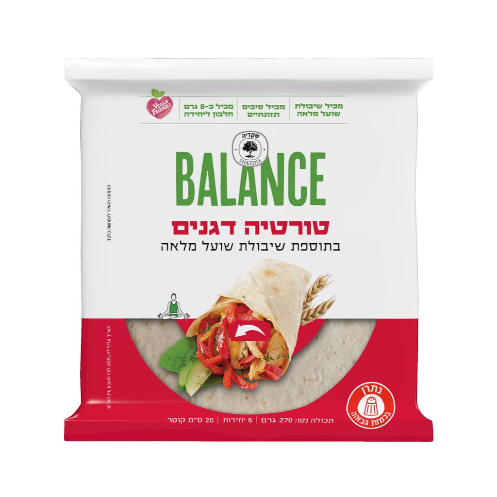 טורטיה דגנים בתוספת שיבולת שועל 270 גר