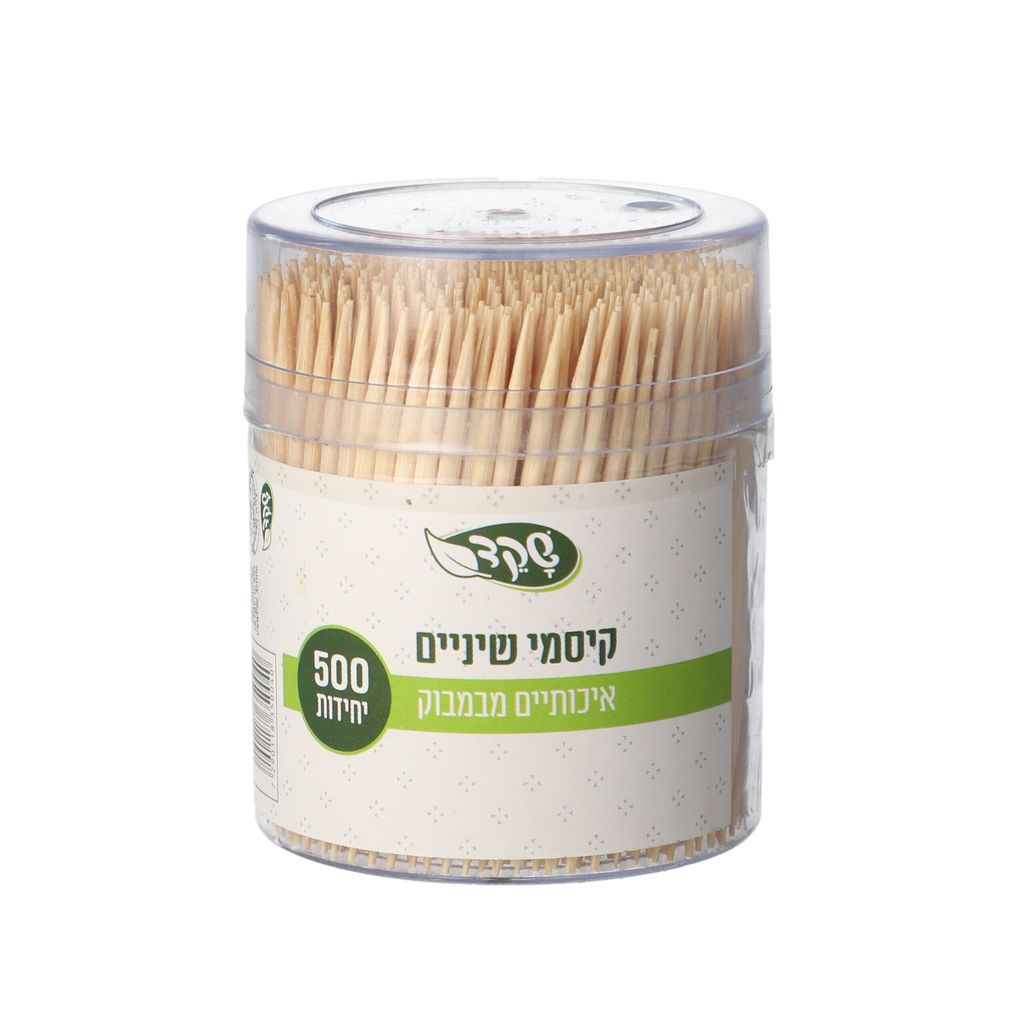 קיסמי שיניים 500 קופסה שקד