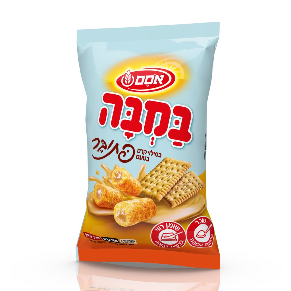 במבה במילוי קרם פתיבר 24*150גרם