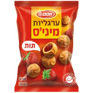 ערגליות מיניס תות300גרם