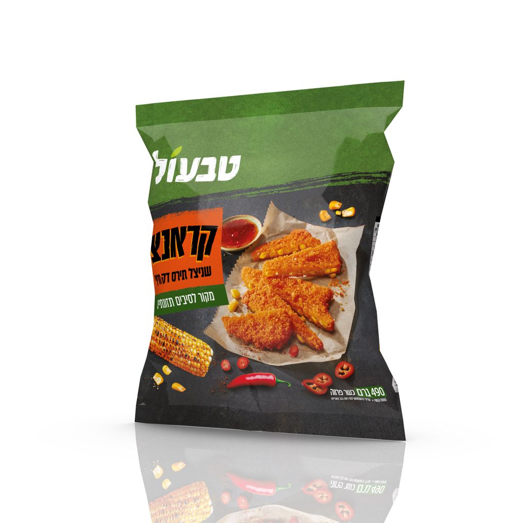 טבעול שניצל תירס קריספי חריף 6*490גרם