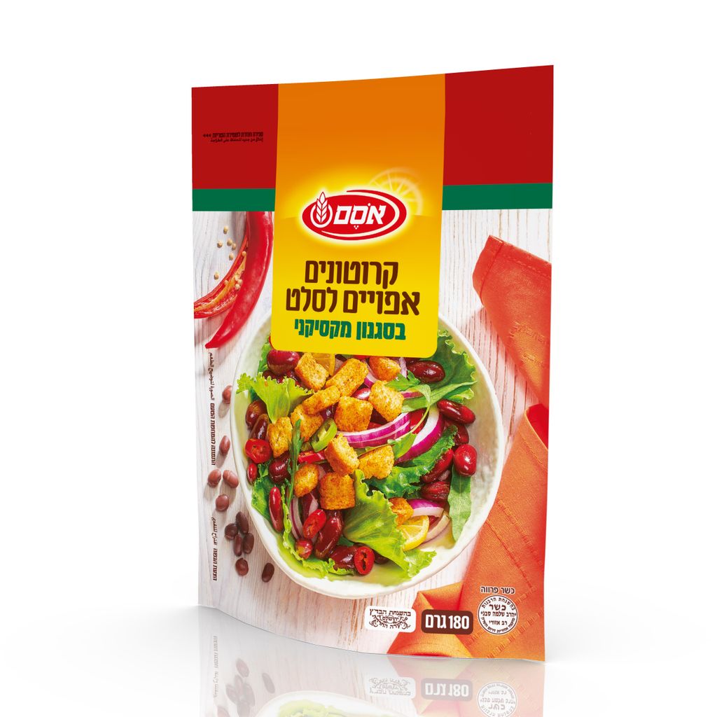 אסם קרוטונים בסגנון מקסיקני 12*180גרם