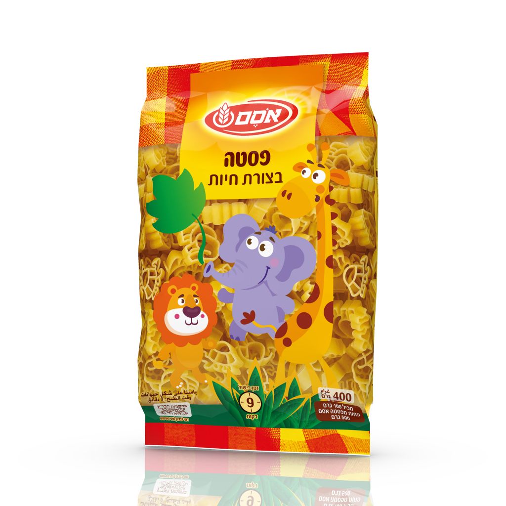 אסם פסטה גן חיות 400 גרם
