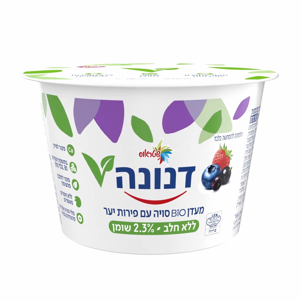 מעדן ביו סויה עם פירות יער דנונה 150 גרם