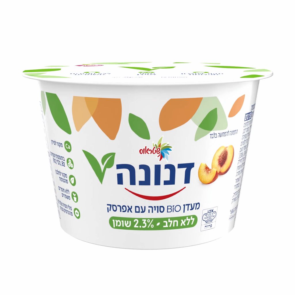 מעדן ביו סויה עם אפרסק דנונה 150 גרם