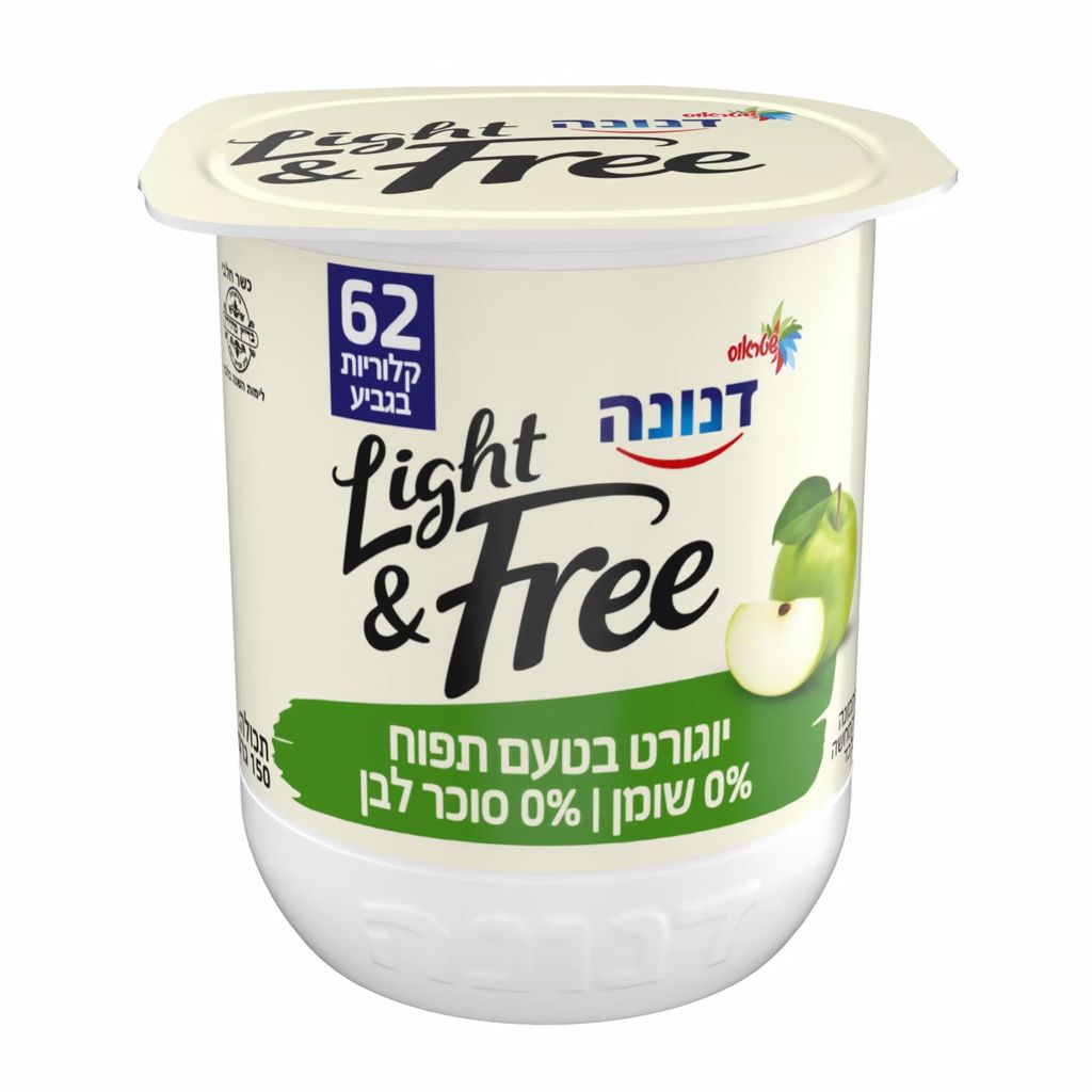 דנונה לייט אנד פריי בטעם תפוח 150 גר`.