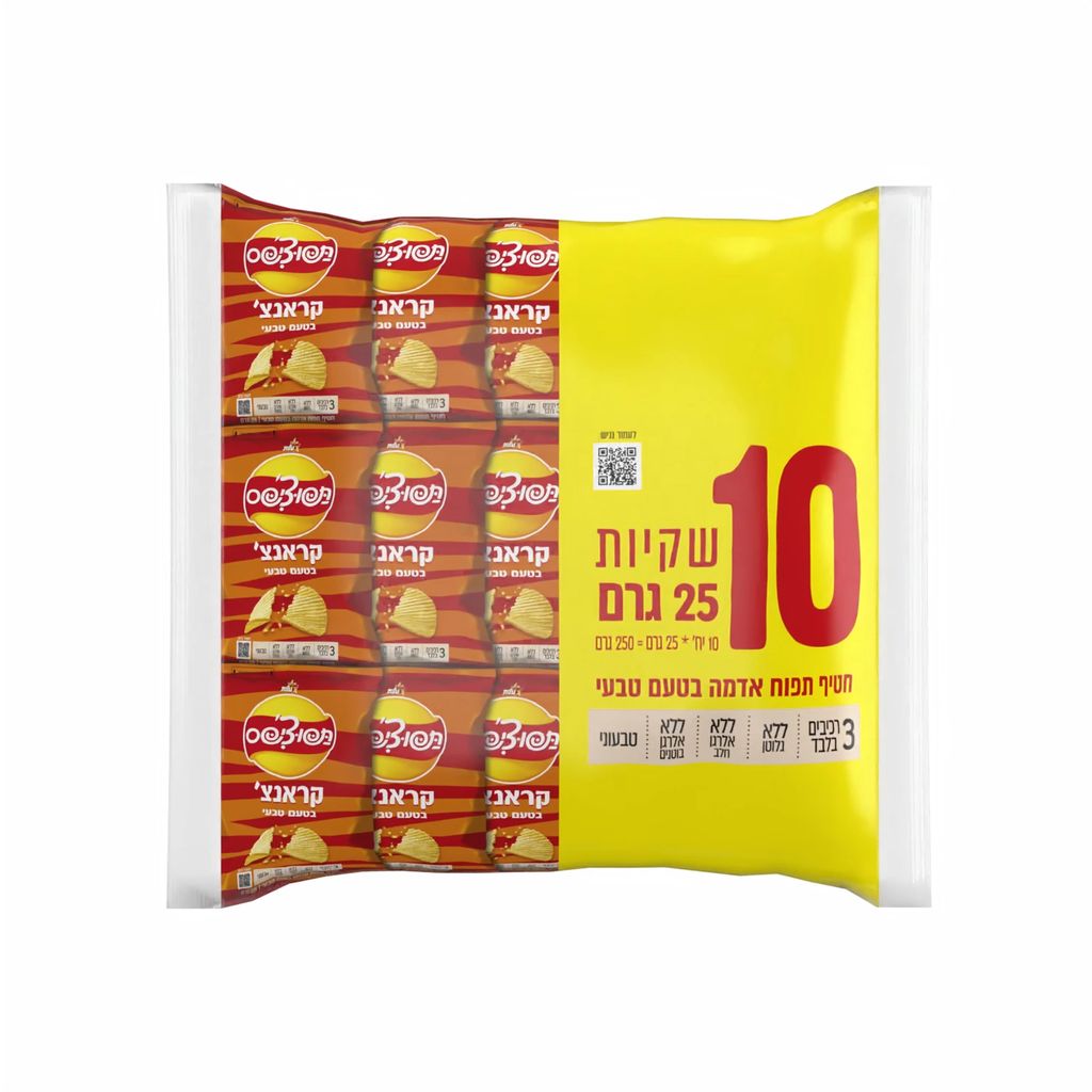 תפוציפס מארז 10*25 גרם