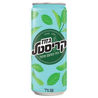 קריסטל פחית מנטה מוגז 330 מ"ל