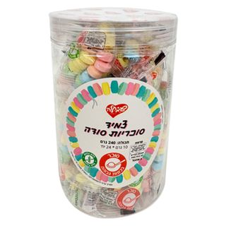 צמיד סודה 10 גרם - 24 יח בצנצנת/12 בקר
