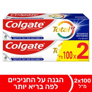 משחת שיניים טוטאל הלבנה לפה בריא יותר